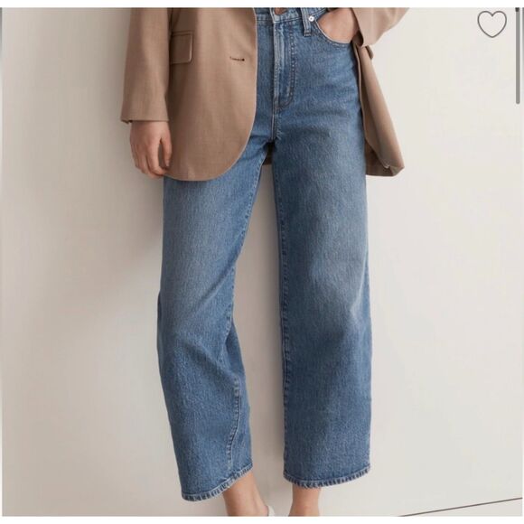 Madewell The Perfect Vintage Wide Leg Crop Jean Sz 28 - Picture 3 of 10